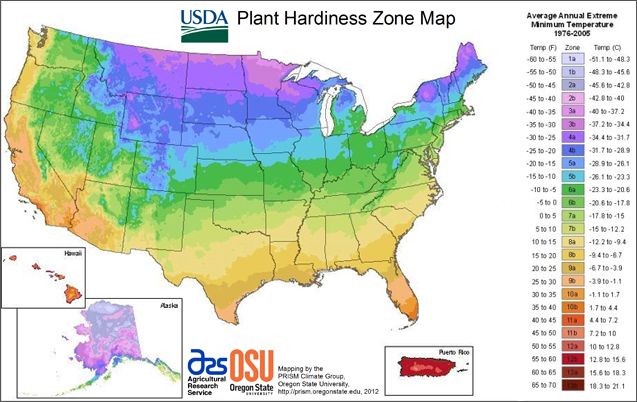 The 2012 USDA Plant Hardiness Zone Map