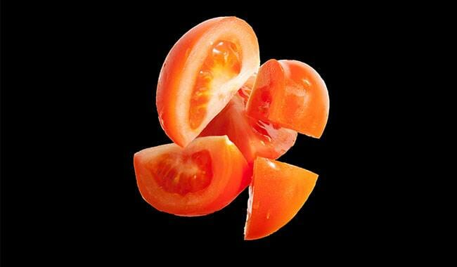 This is the tomato that has been cut - tomatoes good for you