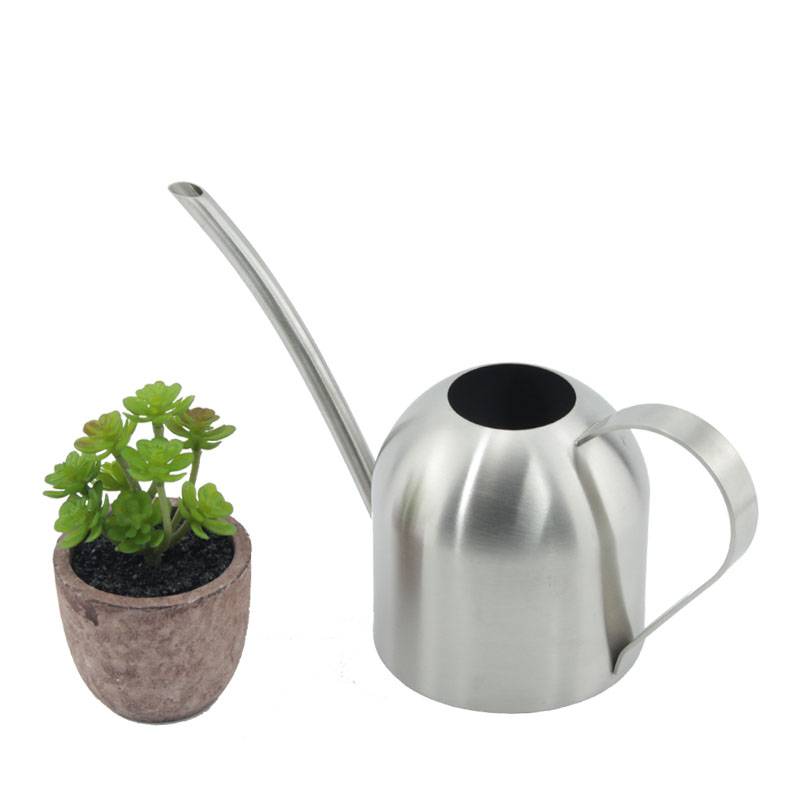 Best Watering Can For Gardening Stainless Steel Silver Fashion Modern Indoor (1)