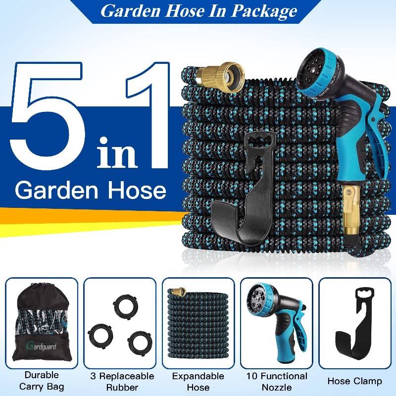 Garden Hose 50ft Expandable Water Hose With 10 Function Nozzle 1