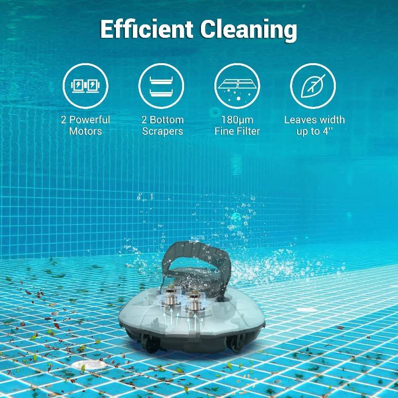 New! 2022 Latest Model (2022 Upgrade) Cordless Robotic Pool Cleaner, Pool Vacuum (1)